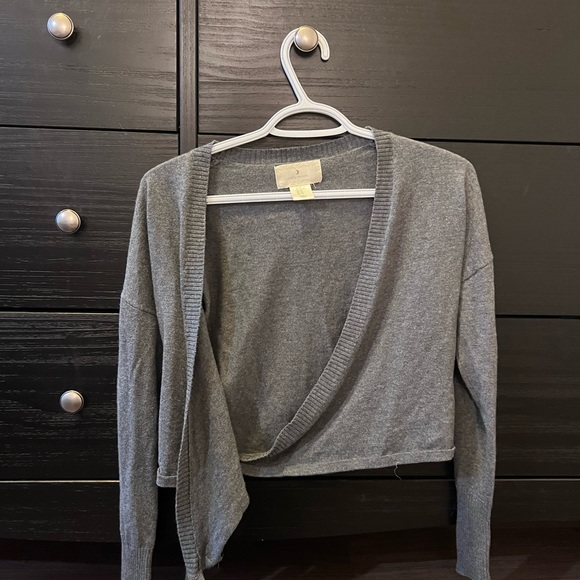 Grey Ruby Moon Wrap Sweater - Picture 6 of 6